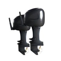 Motor tempel diesel 40HP 4 tak berpendingin air, anti korosi, tugas berat untuk kapal pemancing
