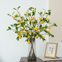 Branche de fruits au citron simulée Style européen petit arrangement de fleurs fraîches pour la décoration d'hôtel à la maison accessoires de photographie