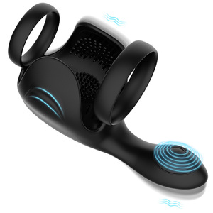 Vibrador de Masaje de Próstata de Silicona con Alimentación USB, Resistente al Agua, con Anillo Retardante, Juguetes Sexuales para Hombres - Product Image 1