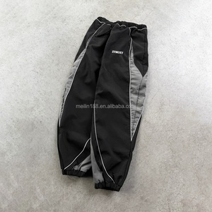 Custom Men's Sports Tracksuit Oversized Nylon Jackets and Nylon <b>Pants</b> Set Jogging Suit Lightweight 3m Reflective Windbreaker Set - Product Image 3