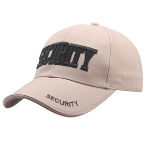 DF A5-60 <b>Navy</b> Blue SECURITY Cotton <b>Baseball</b> <b>Cap</b> Embroidered Visor Hat Unisex Summer Outdoor Breathable Sunscreen - Product Image 2