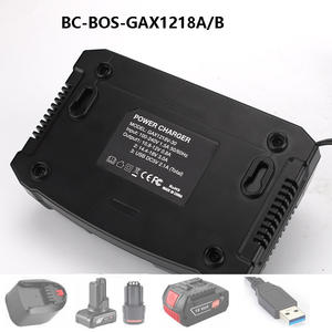 Chargeur de batterie pour BOSCH GAX1218V-30 18V/12V Chargeur de batterie double baie avec 2 * ports USB - Product Image 6