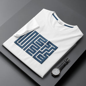 2023 nuevo diseño personalizado de calidad de lujo para <span class=keywords><strong>hombre</strong></span> Camiseta de gran tamaño peso pesado Puff estampado camiseta Coton camiseta de gran tamaño para hombres - Product Image 2
