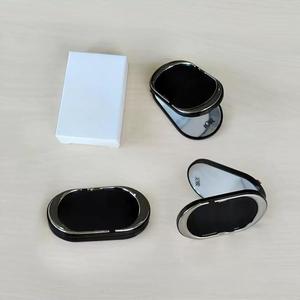 Custodia per telefono lucida effetto coccodrillo con specchio pieghevole e supporto antiurto per iPhone 15 16 17 Pro Max - Product Image 5