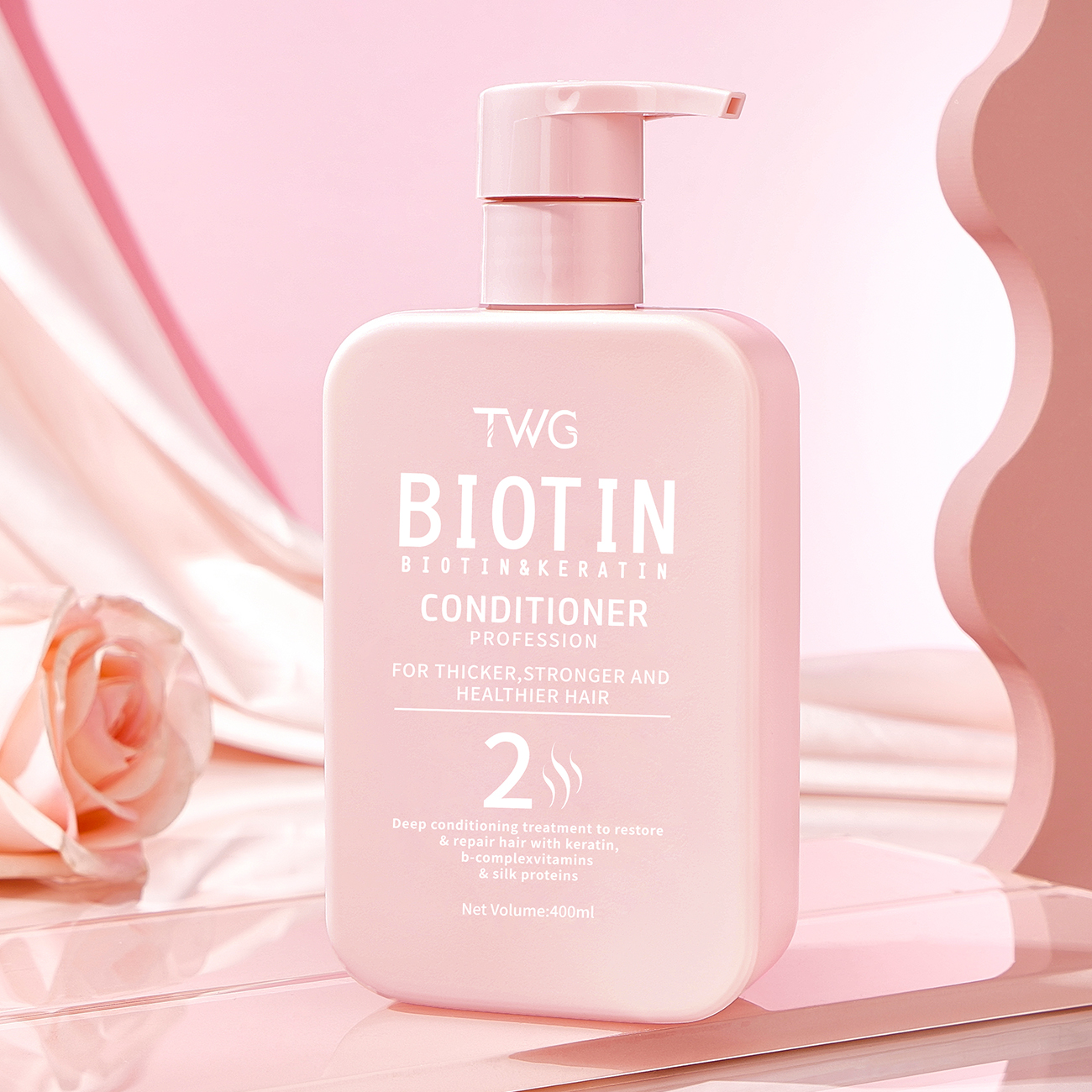 5813 TWG Après-shampooing Biotine &amp; Kératine 400ml