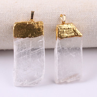 Pendentif en sélénite sterling HY Quantum Design Gemstone