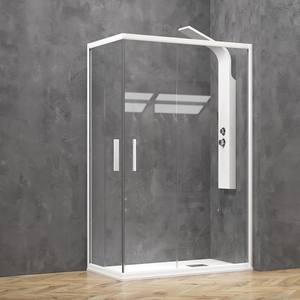 Kamalu KE-1000B 70x80 Cabine de douche coulissante double blanc mat - Product Image 2