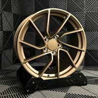 Rines Ligeros de Aleación Forjada en Bronce Satinado de 18, 19 y 20 Pulgadas, 5x112, 5x114.3, 5x120 para Autos de Pasajeros, Compatibles con Tesla Model 3 Y