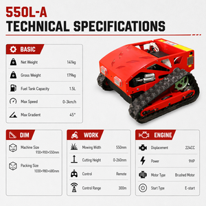 Cortadora <span class=keywords><strong>de</strong></span> Césped Robótica Autopropulsada con Control Remoto, Envío Gratuito, para Campos <span class=keywords><strong>de</strong></span> Golf - Product Image 6