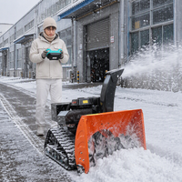 Machine de déneigement et de balayage télécommandée robuste Loncin 420cc 15HP EPA avec une largeur de 1000 mm