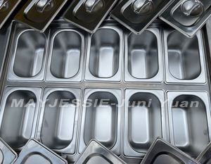 Machine à glace roulée thaïlandaise à double plaque, machine à glace roulée, prix de fabrication avec un <span class=keywords><strong>petit</strong></span> bac - Product Image 4