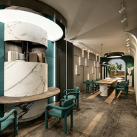 Moderne personnalisé léger luxe spécial arc tout - en - un bar bar bar café Furniture Design d'intérieur