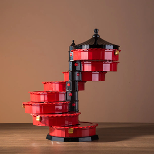 Nhà máy đa lớp vương miện khóa trái cây khô hộp nhựa hộp <span class=keywords><strong>container</strong></span> snack hạt kẹo nhựa lưới thực phẩm lưu trữ hộp - Product Image 5