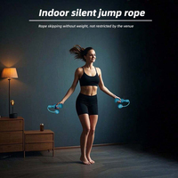 Corde à sauter sans fil légère avec longueur réglable et poignées antidérapantes Équipement d'entraînement de gymnastique pour adultes et enfants