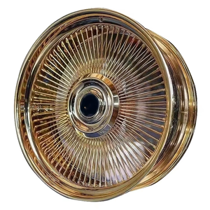 Ruedas de alambre cromadas DEONEO IATF16949 DOT para <span class=keywords><strong>Cadillac</strong></span> Chrys de 14, 15, 16, 17 y 18 pulgadas, también para otros <span class=keywords><strong>coches</strong></span> clásicos y <span class=keywords><strong>antiguos</strong></span>. - Product Image 1