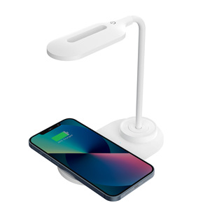 HiTao Adjustable LED Desk <b>Lamp</b> with 15W Fast <b>Wireless</b> Charger - Multi-Functional USB Table Light for Office Home Study - Product Image 4