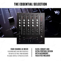 Table de mixage audio professionnelle TNH MC-M6USB 4 canaux, quatre entrées, égaliseur trois bandes, KTV