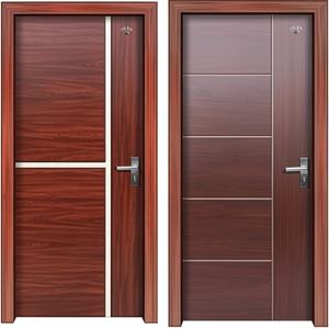 Puerta Interior Moderna de Madera Sólida a Prueba de Balas con Acabado para Baño, Dormitorio y Uso Exterior - Product Image 3