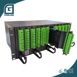 Gabinete de Red Gcabling para Telefonía, Panel de Conexiones de Fibra Óptica de 144 Núcleos, Marco de Distribución Óptica ODF 4U para Telecomunicaciones - Product Image 5