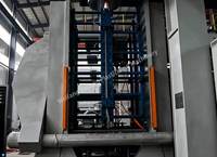 Machine de moulage par extrusion-soufflage pour la production interne et la R&D indépendante de lignes de production de bureaux et de chaises en plastique HDPE de 1,3 x 1,3 m