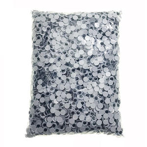 Fábrica de plástico DIY actividad negro Wiggle Googly plástico <span class=keywords><strong>ojos</strong></span> móviles muñeca accesorios de juguete <span class=keywords><strong>con</strong></span> autoadhesivo - Product Image 1