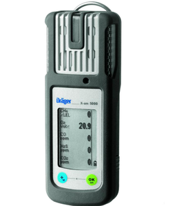 Détecteur de gaz 5 en 1 Stock Drager X-am 5000, alimenté par batterie, 40 heures d'autonomie, alarme lumineuse, plastique ABS - Product Image 1