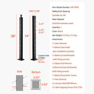 Yer Tasarruflu Kolay Kurulumlu Korkuluk ve Küpeşte Balkon Kablo Korkuluk Merdiven Sistemi - Product Image 6