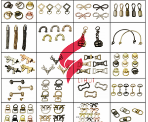 Lihui 心形黄铜皮革包挂环弹簧门环可打开钥匙扣强力扣连接手提包钥匙圈五金件 - Product Image 6