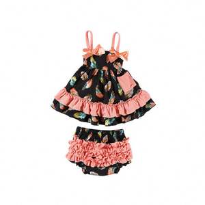 Vêtements de boutique pour enfants en gros, vêtements pour enfants, ensemble de 2 pièces pour bébé fille - Product Image 5