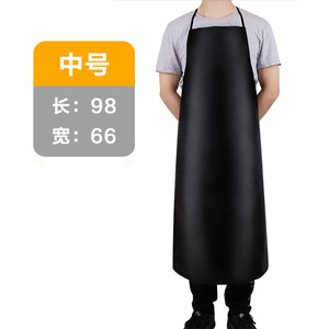 Pu Apron Small Size 78x66 Cm Waterproof Oil Resistant For Kitchen Catering Chef Workwear - Product Image 2