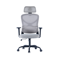 Nouvelle arrivée Chaise de bureau pivotante élégante en maille avec support dorsal Chaise inclinable en tissu pour solution de salle de bureau