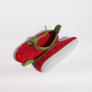 Pantoufles d'intérieur en feutre de <span class=keywords><strong>laine</strong></span> naturelle pour <span class=keywords><strong>femme</strong></span>, avec logo personnalisé, respirantes, chaudes pour l'hiver, à enfiler - Product Image 4