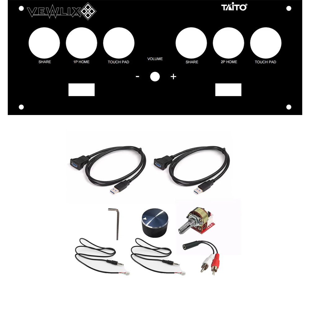 Vewlix Chewlix Extended Sub Panel - DIY Arcade Customization