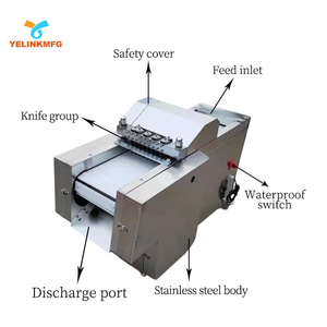 2025 nóng bán thương mại thịt xông khói Xúc Xích Thịt bò Máy cắt/nhà bếp lớn ban nhạc thấy thịt lợn Chop bít tết cắt thịt máy cắt - Product Image 2