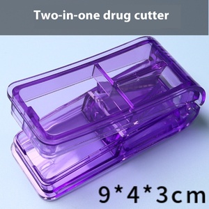 Wholesale Transparent <b>Plastic</b> Portable Medicine Cutter 304 Stainless Steel Cutting Blade Tablet Division <b>Storage</b> Integrated - Product Image 6