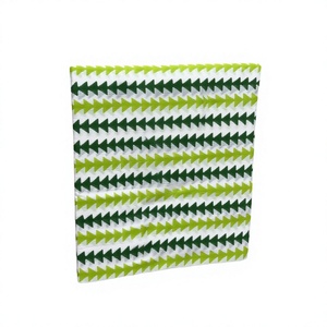 green geometric print cotton <b>fabric</b> white printed cotton <b>fabric</b> arrow pattern <b>fabric</b> abstract print <b>fabric</b> hand block print - Product Image 1