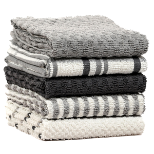 Striped Terry Cloth <b>Kitchen</b> <b>Towels</b> Rectangle Quick-Dry Machine Washable for Home Use - Product Image 1