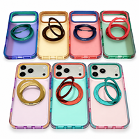 Étui de protection magnétique coloré à ondes IMD avec double protection d'objectif et chargement sans fil pour iPhone 18 Pro Max 17 16 15 14 13 12 11
