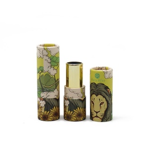 Envase Redondo de Papel Kraft Biodegradable con Sistema de Giro para Cosméticos, Empaque de Papel para Lápiz Labial, Crema Facial y Protector Solar - Product Image 3