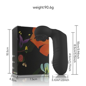 Mini Vibratore a Doppio Canale con 9 Vibrazioni per Donne, Massaggiatore Silenzioso per Dita e Capezzoli, Design a Rosa, per Piacere Clitorideo, Punto G e Anale - Product Image 4