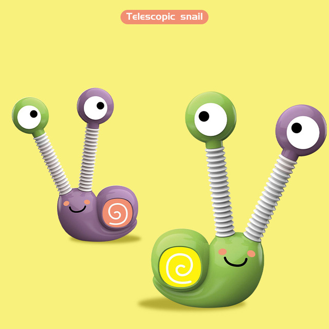 Wholesale Stress Relief Children Animal Snail Toys Pop Tubes Sensory Fidget Toys for Kids