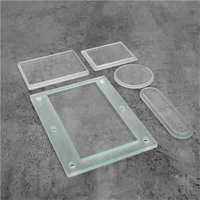 Vente en gros Personnalisé ultra Transparent 8mm 10mm 12mm Petit Verre Trempé Rond avec Marchepied
