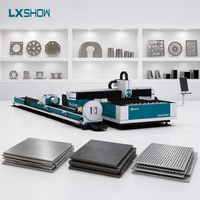 Mesin Pemotong Laser Serat Baja Tahan Karat LX3015FHT untuk Plat Logam dan Pipa, Mesin Pemotong Laser Flatbed dan Pipa