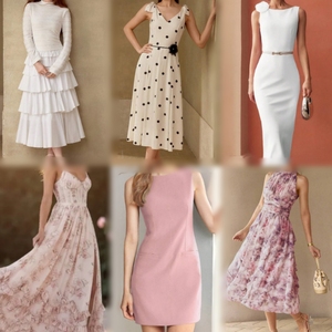 Lote Mixto de Vestidos Casuales de Verano para Mujer, Vestidos Largos y Midi con Encaje Floral, Lote de Ropa de Segunda Mano al Por Mayor - Product Image 5