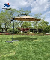 Grand parasol de jardin extérieur, parasol suspendu en forme de banane, parasol déporté, parasol de patio, pièces de manivelle pour parasol de patio