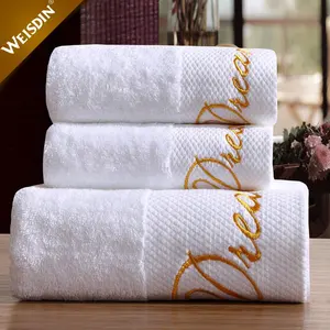Hochwertige 100% Baumwolle starke Wasser aufnahme Mikro faser Luxus Hotel Hand Badet uch Sets