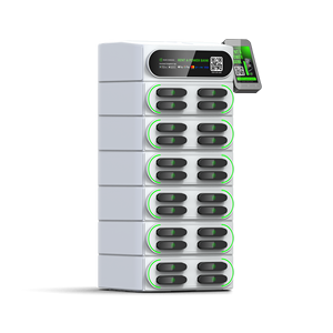 Chia sẻ điện ngân hàng Trạm điện thoại di động sạc pin nhỏ hoạt động máy bán hàng tự động 24 Khe Cắm ngăn xếp điện thoại di động sạc kiosk - Product Image 3