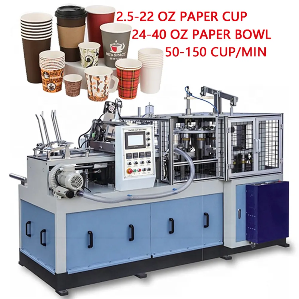 Pappbecher-Maschine Hochwertige Produktion Einweg-Papiers chale, die Pappbecher-Herstellungs maschine bildet