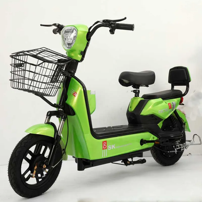 Toptan fiyat 14 inç adım elektrikli bisiklet ile 350W 48V şehir elektrikli bisiklet Scooter pedalı