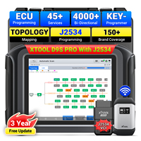 USA Stock XTOOL D9S Pro Upgrade Professional ECU Coding OBD2 Scanner Bidirectional Scan Tool With XTS500 J2534 Programming Tool